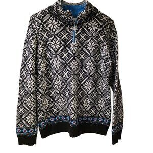 Telluride Woman's Wool Blend Quarter Zip Sweater - sz XL